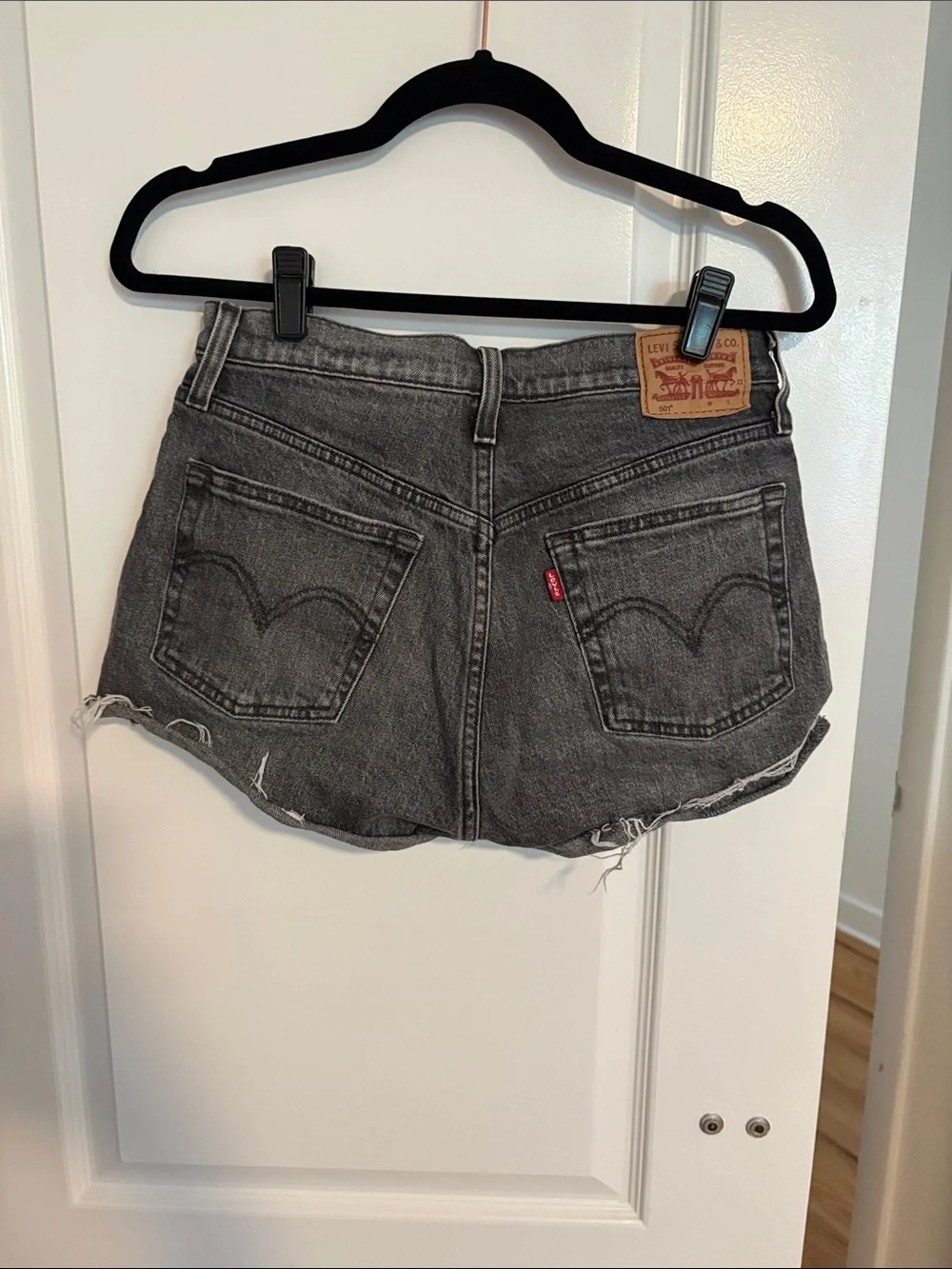 Women's Black Denim Cutoff Shorts